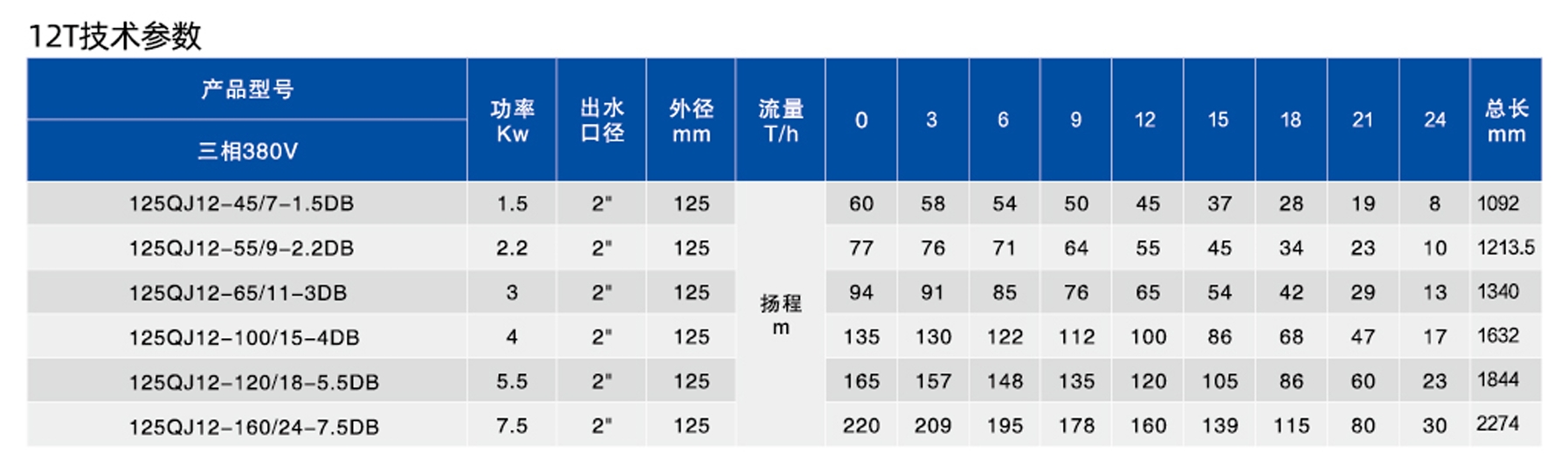 5寸深井潜水电泵DB(不锈钢)款